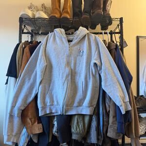 Vintage Disney Zipup Grey L